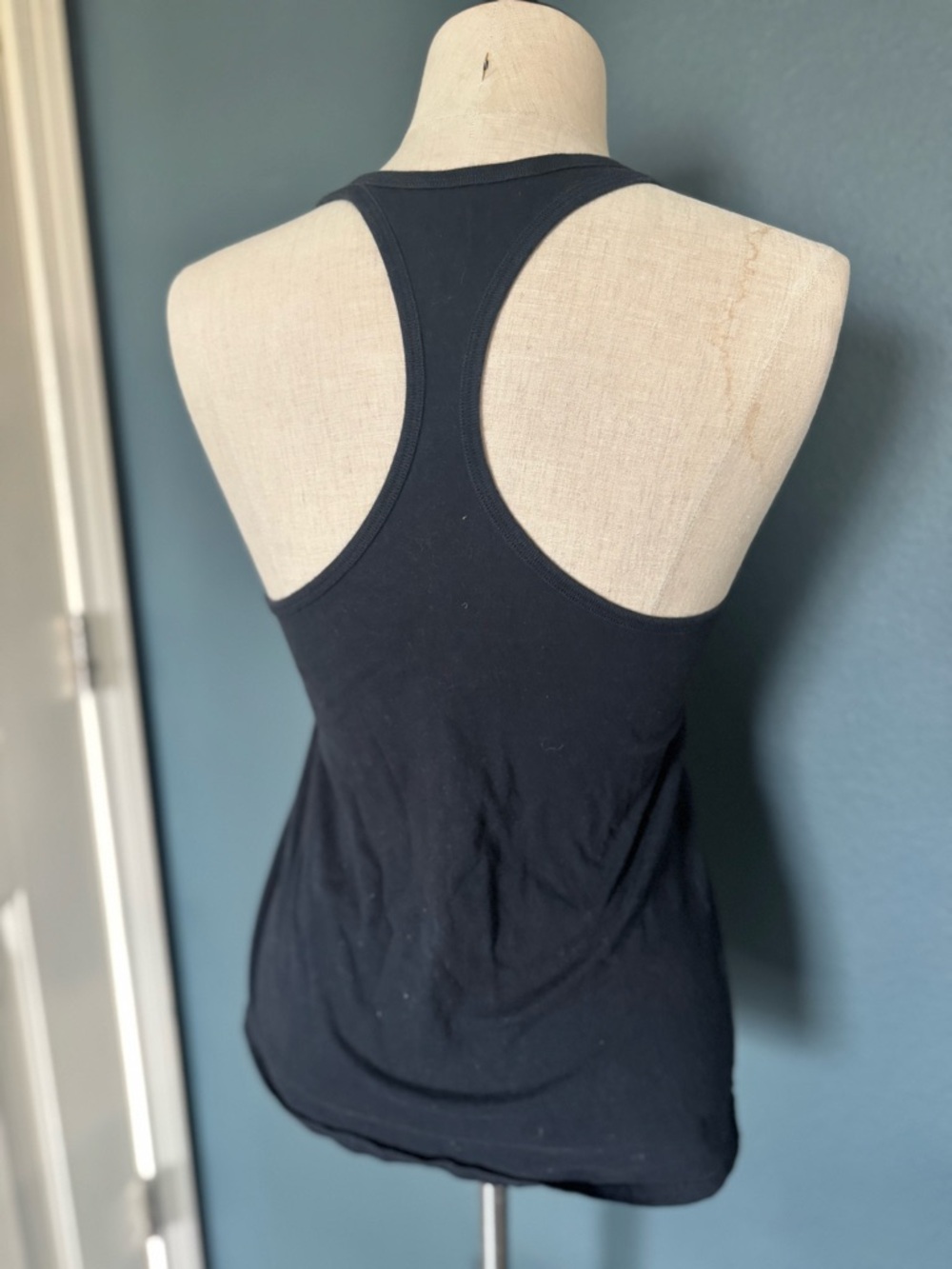 Nike Black Graphic Athletic Tank with White Logo Print - Picture 2 of 3